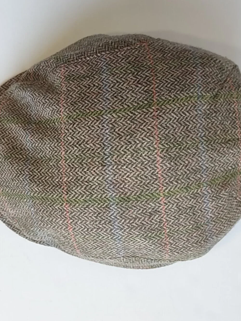 Wigens 100% Merino Wool Ivy Cap Size 57 Medium Herringbone Tweed Ear Flaps
